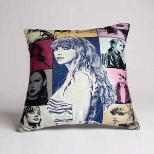 Taylor Swift Eras Tour Decorative Throw Pillow 16x16